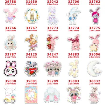 

DIY Craft Supplies cartoon character flat back planar resins 30 pieces, rabbit, PR-29788-36032