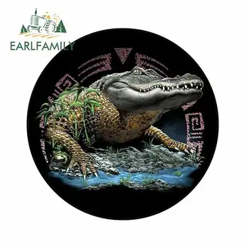 

EARLFAMILY 13cm x 13cm for Aztec Alligator Gator Automotive Car Refrigerator Locker Car Stickers and Decals Occlusion Scratch