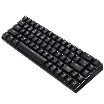 

68 Keys Bluetooth 5.0/2.4G/Wired Three Connection Mode Type-C LED Backlit Mechanical Keyboard for PC Desktop Laptop Mac