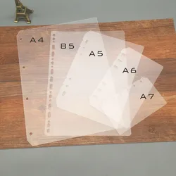 Transparent Matte Loose-Leaf Notebook Dividers and Baffles (2pcs A4)