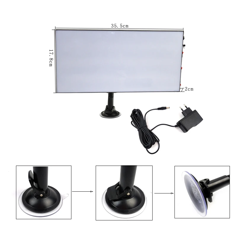 ￡43.37 Highlight 110v220v Dent Lamp Suction Cups Lamp Stand With Adjustable