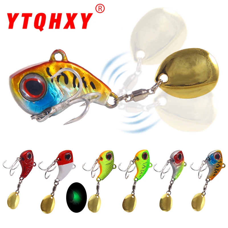 

9/13/16/22g Rotating Metal VIB Vibration Bait Spinner Spoon Fishing Lures New Jigs Trout Winter Fishing Hard Baits Tackle Pesca