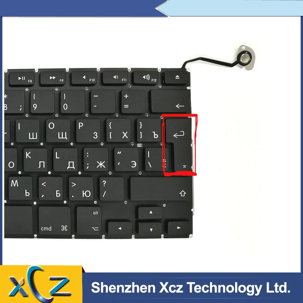Замена новой русской клавиатуры для Macbook Pro 15 ''A1286 RU/UK EU раскладка 2009 2010 2011 2012