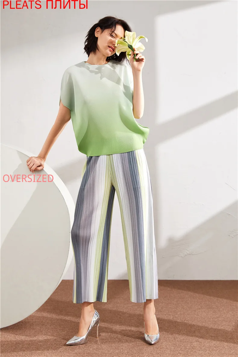 [EAM] Women Blue Plaid Ruffles Split Big Size