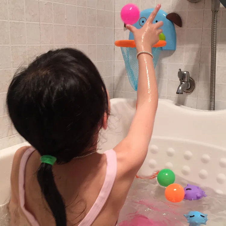 

1 SET Baby Bath Play Water Throw Basket Rebounds Toys Children Baby Bathroom Bath Shower Water Toys Shooting Kids Bath Toys