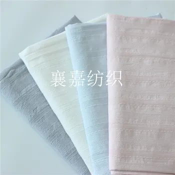 

Cotton Linen Fabric Dress Pure Cotton Jacquard White Cloth Small Fresh Lady's Shirt Skirt Hemp Fabric DIY Handmade Sewing