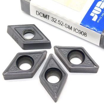 

DCMT11T308 SM IC907 IC908 Carbide Inserts Internal Turning tool DCMT 32.52 Lathe Tools Cutter Metal CNC Tool Turning Blade