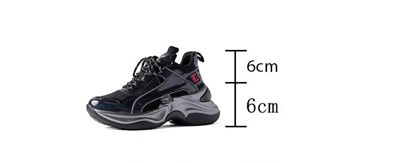 Кроссовки из натуральной кожи на платформе; zapatillas mujer; повседневные кроссовки на массивном каблуке; женская Вулканизированная обувь; Basket Femme