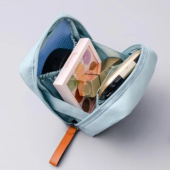 

1 Pc Mini Solid Color Flamingo Cosmetic Bag Square Travel Portable Small Handbag Travel Toiletry Storage Bag Beauty Makeup Bag