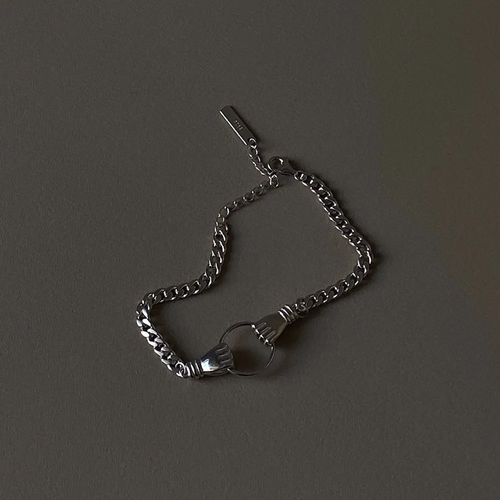 Серебряные женские/девичьи браслеты Hoilding Hnads коробка цепь промышленный Стиль Мода Элегантный Блестящий подарок ювелирные изделия для женщин