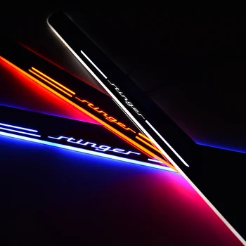 

AOGE LED Door Sill Streamed For KIA STINGER CK 2017-2020 Door Scuff Plate Acrylic Car Welcome Light Accessories