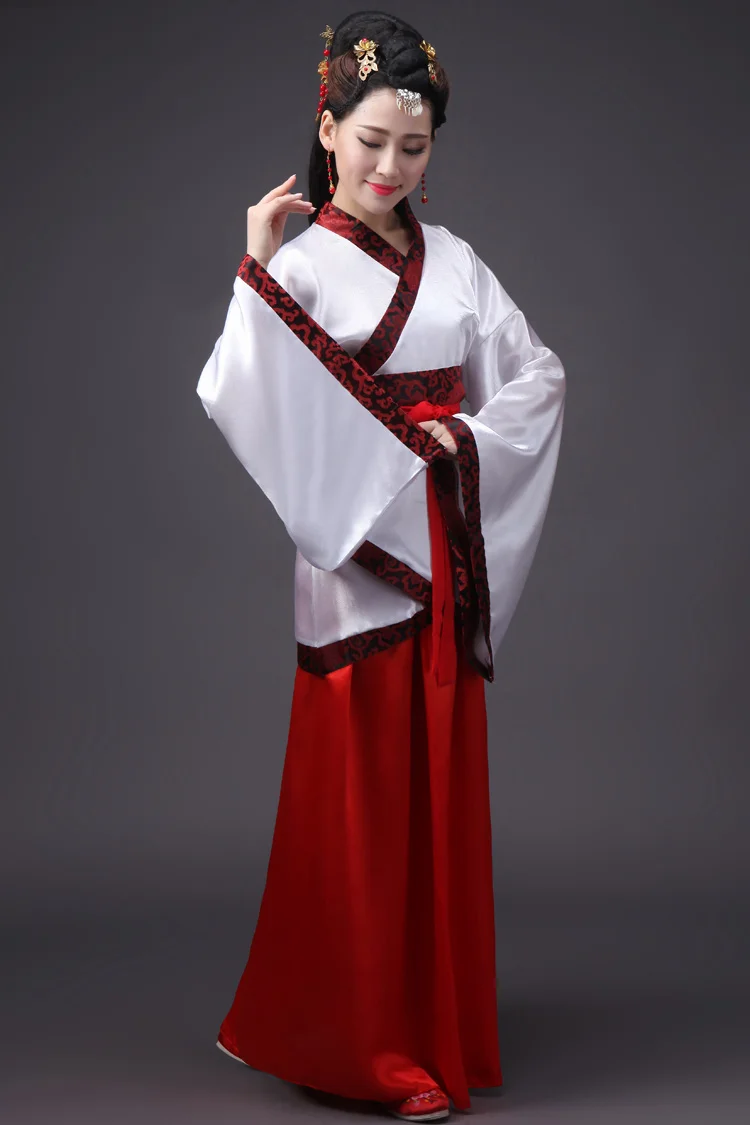 Китайский новогодний костюм для леди, древнее китайское платье, Женский традиционный этнический костюм, женские вечерние костюмы для танцоров