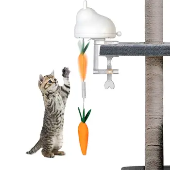 

Electric Cat Toy Funny Cat Ball Automatic Lifting Spring Rod Toy Ball Intelligence Toy Interactive Funny Pet Toy
