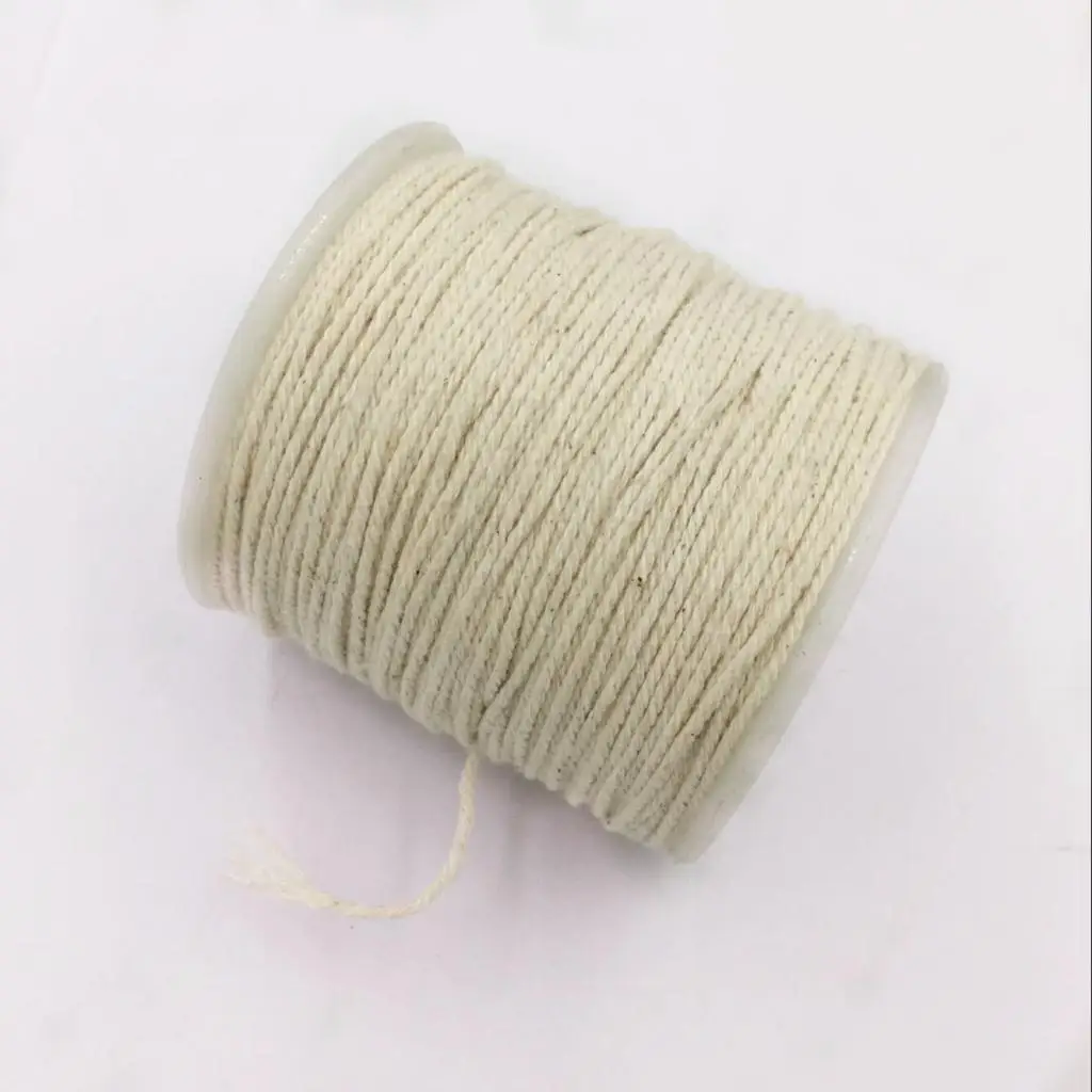 

1 Roll 100 Meters Pure Cotton Rope Braided Twisted Cord Twine Sash DIY Craft