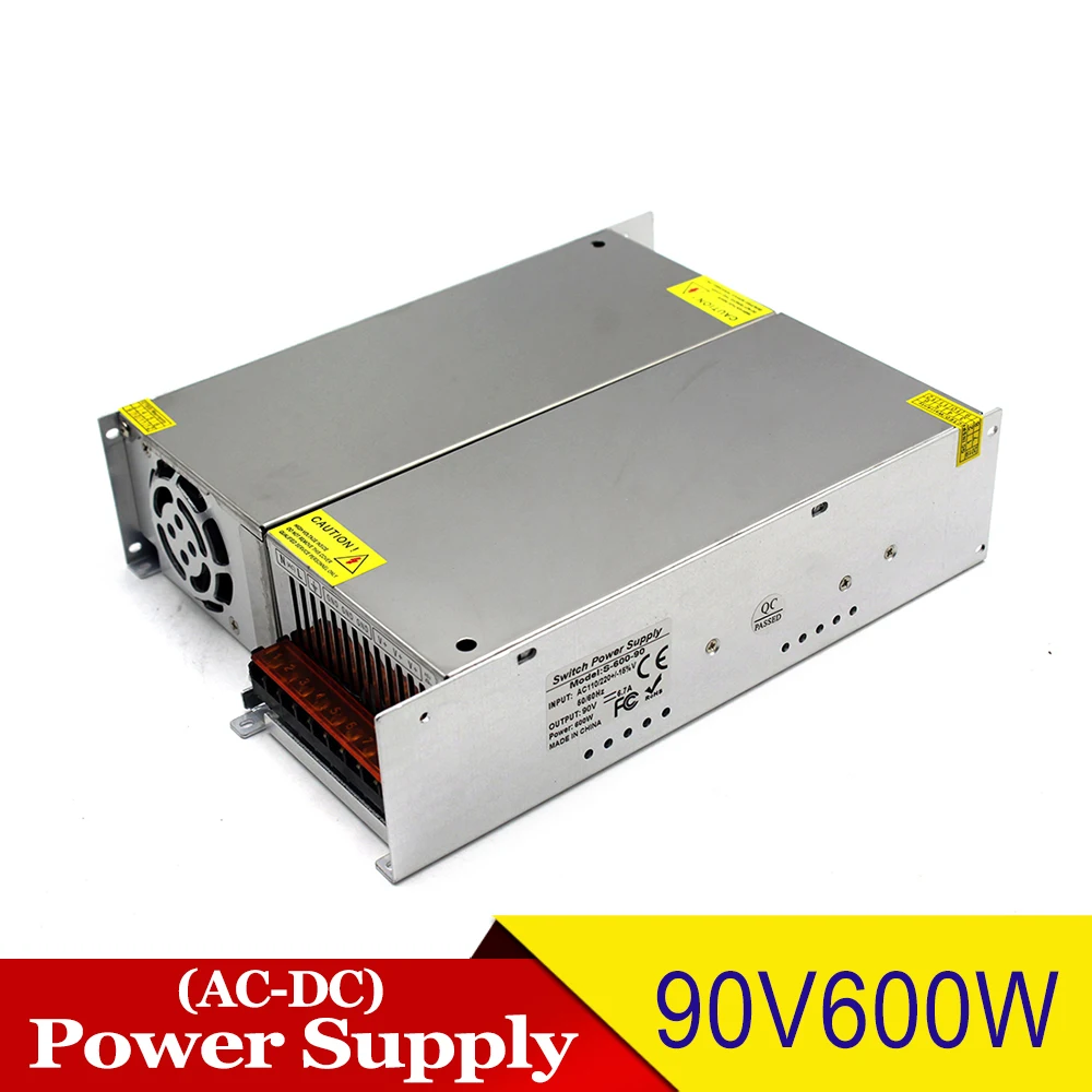 DC90V 6.7A 600 Вт импульсный источник питания AC110V 220 В к DC 90 В питания s Драйвер адаптер для ЧПУ промышленный