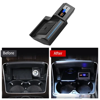 

15W Wireless Charger Phone Panel for Mercedes Benz GLC 2015-2020 QC3.0 USB PD Fast Wireless Charging Pad Holder