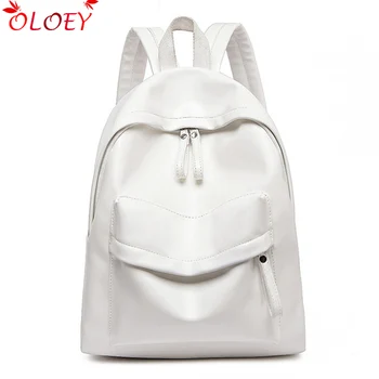 

Bags for women 2019 new fashion Sweet and fresh pu soft face backpack women's bag casual simple wild color high quality backpack