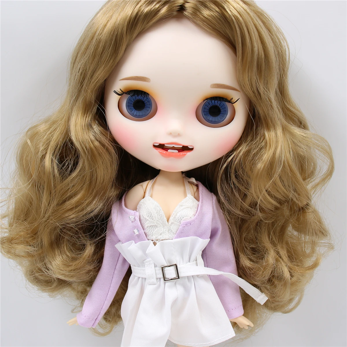 Кукла ICY DBS Blyth игрушка матовое лицо коричневые волосы совместное тело белая кожа