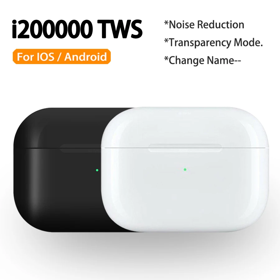 

[ Noise Reduction +Rename ] i200000 TWS Wireless Bluetooth Headphones Gaming Sport Earphone Stereo Headset Air 3 Pro 1:1 Replica