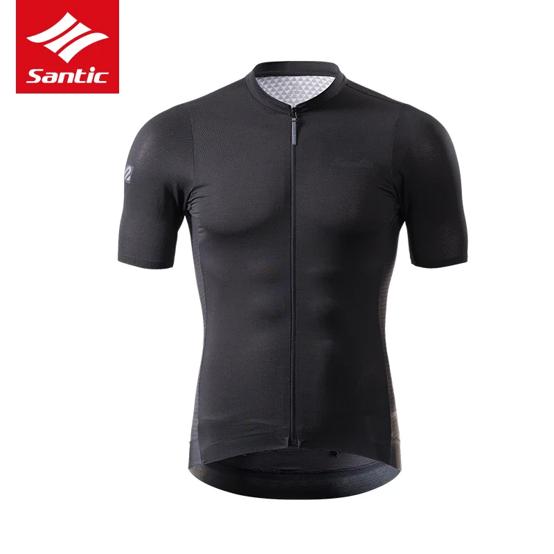 

Santic Cycling Jersey Men Short Sleeve MTB Road Bike Shirt Breathable Quick Dry Downhill Bicycle Jersey Maillot Ciclismo Clothes