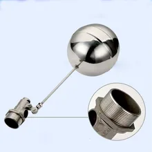 Большой 1-1/4 ''1-1/2'' 2 ''поплавковый клапан, бак для холодной и горячей воды, плавающий шаровой клапан, стержень, регулятор потока, бак из нержавеющей стали