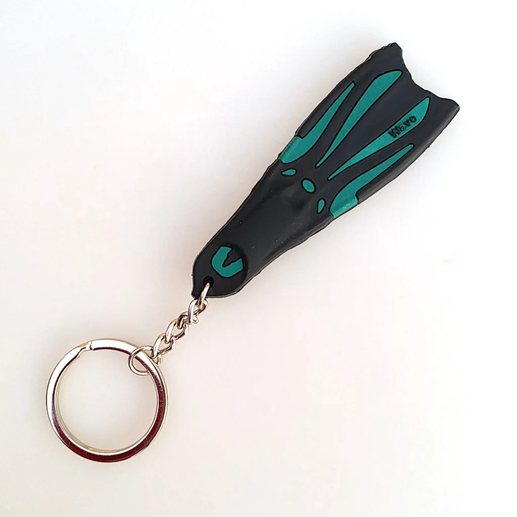 Scuba Flipper Key Chain for Men and Women Keyring for Boat Kayak Surfing Sailing Car Keys and more
