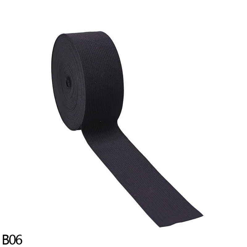 5 ярдов ширина 1,5-4,5 см эластичная лента черная белая плоская резинка s одежда швейный материал DIY аксессуары для пошива одежды - Цвет: B06-4cm
