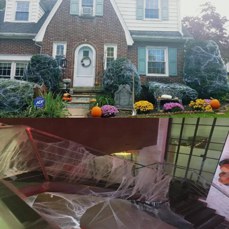 Cosplay&ware Halloween Scary Party Scene White Stretchy Cobweb Spider Web Horror Decoration Bar Haunted -Cosplayware Store H6b8a10264dec4fa7bf4d8a22dcf9f8e58.jpg