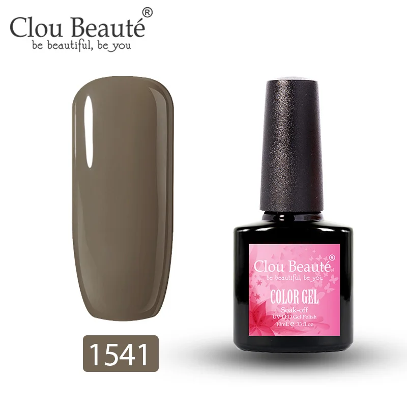 Clou Beaute 10 мл УФ гель для ногтей Дизайн Маникюр телесный Зеленый Бежевый гель лак для ногтей набор Гибридный esmalte permanente Gellak - Цвет: 1541