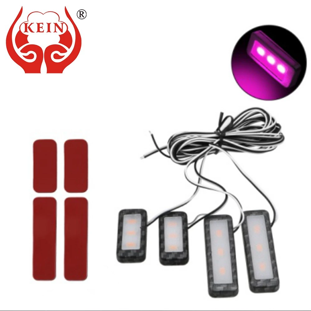 

KEIN 2PCS Door Light Atmosphere Light Car Universal Handle Atmosphere Decorative Lamp Car Projection Welcome Light Car Styling
