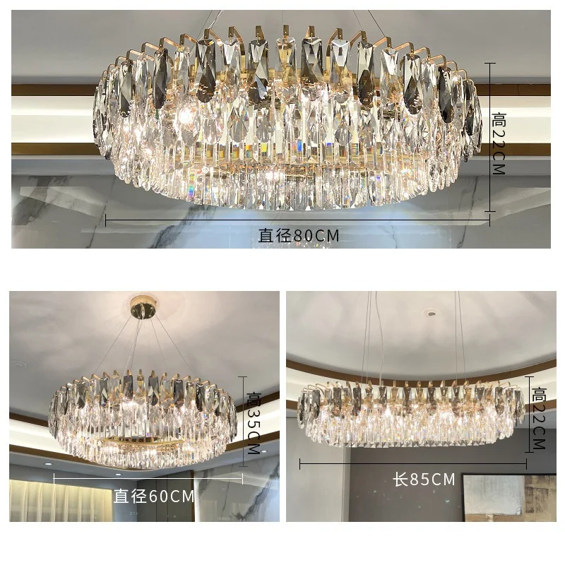 

Скандинавские Современные Роскошные хрустальные канделябр потолочные светильники гостиная лампа ресторан спальня домашний декор E14 подвесные светильники