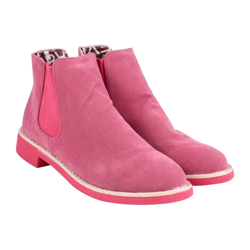 light pink chelsea boots