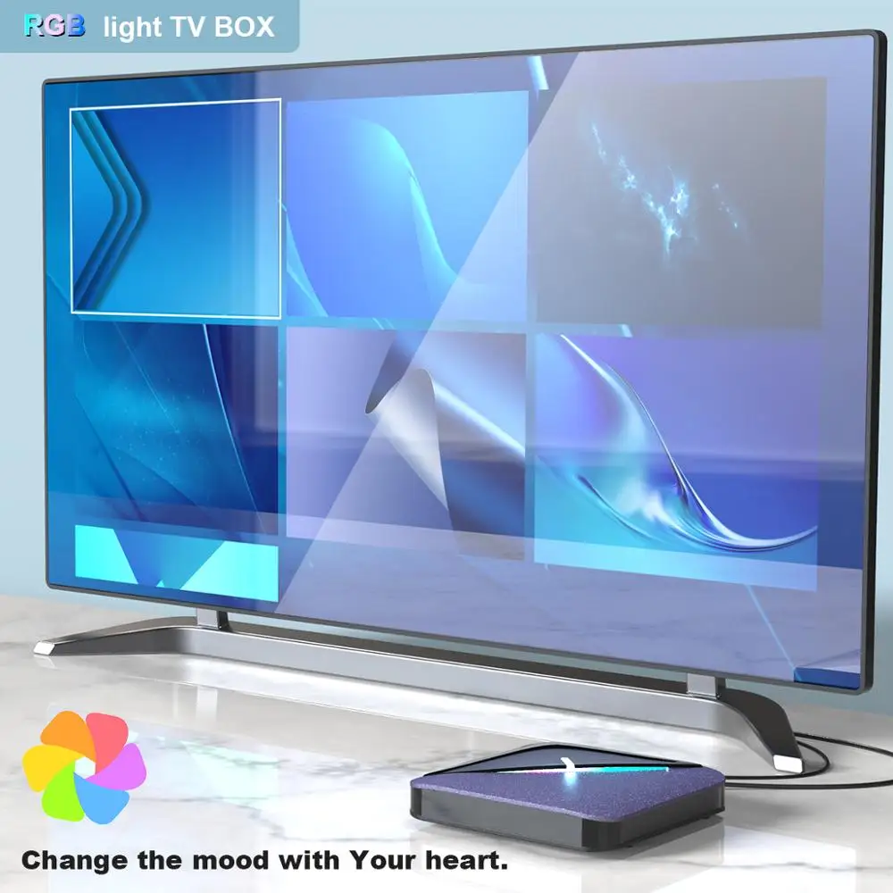  XGODY Support PLEX RGB Light smart tv box Amlogic amlogic S905X3 A95X F3 Android 9.0 4k tv set top 