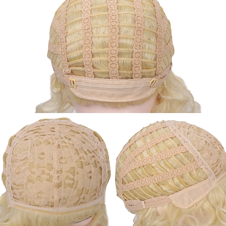 DIFEI Волос Эластичный афро-американский женский парик с короткими вьющимися волосами блонд синтетические парики для черных женщин