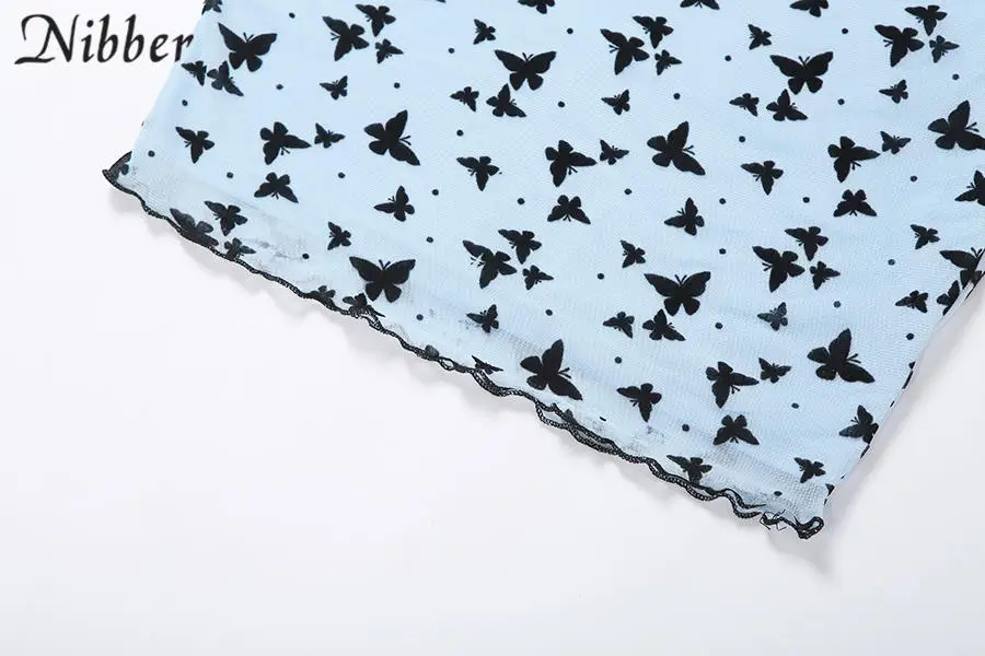 Nibber cute Harajuku style Butterfly pattern sling dress for women 2020 hot High-quality streetwear cansual bodycon mini dresses