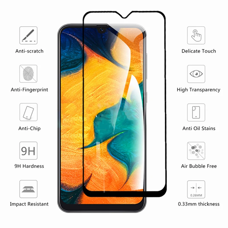 9D защитный Стекло на samsung Galaxy A10 A20 A30 A40 A50 A60 Экран протектор для samsung A70 A80 A90 Стекло M10 M20 M30 M40