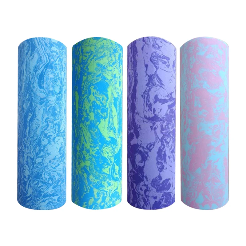 45/60CM Iridescent Cloud Yoga Foam Roller Pilates Block High-density Floating Roller GYM Fitness Body Massage Roller