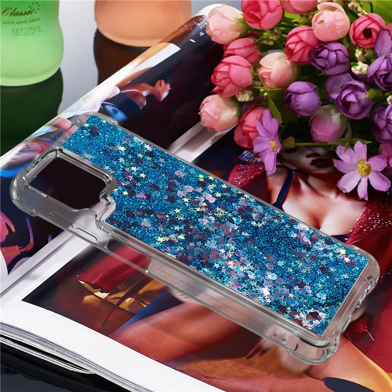 cute samsung phone case Dành Cho Samsung Galaxy Samsung Galaxy A12 SM-A125F Ốp Lưng Quicksand Lấp Lánh Chất Lỏng Dành Cho Samsung A12 12 Nacho A127F Ốp Điện Thoại Bảo Vệ bao Da kawaii samsung phone cases