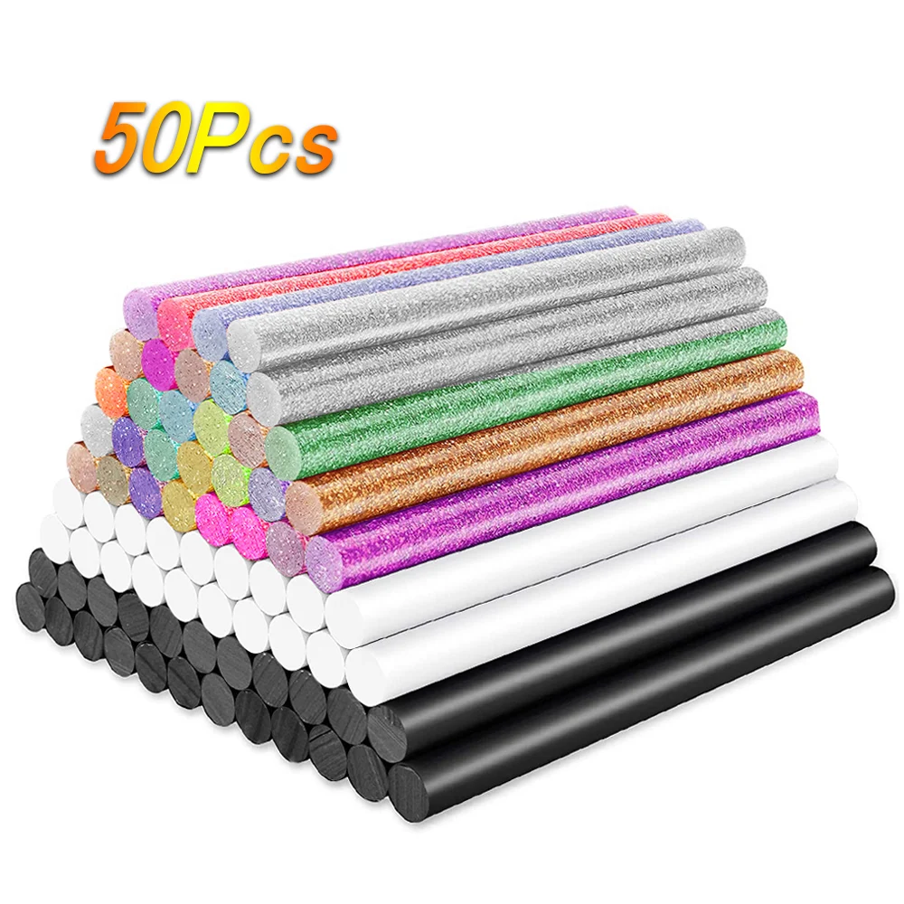 50pcs Hot Melt Glue Sticks 7*100mm Gun Stick for Craft Toys Repair Tool Adhesive Househol DIY Decoration | Инструменты