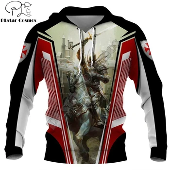 

3D Printed Knight Medieval Armor Men hoodies Knights Templar Harajuku Fashion hooded Sweatshirt Unisex Casual jacket Hoodie QS33