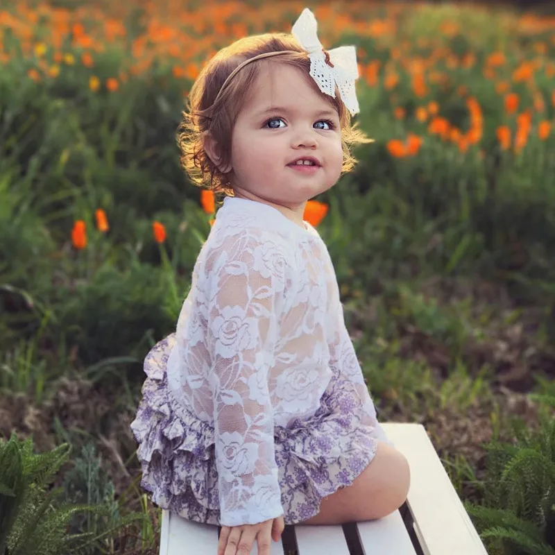 

Ins Fashion Explosion Children's Clothing Infants Unisex Mesh Round Collar Solid Baby Lace Embroidered Wild Long-sleeved Robe