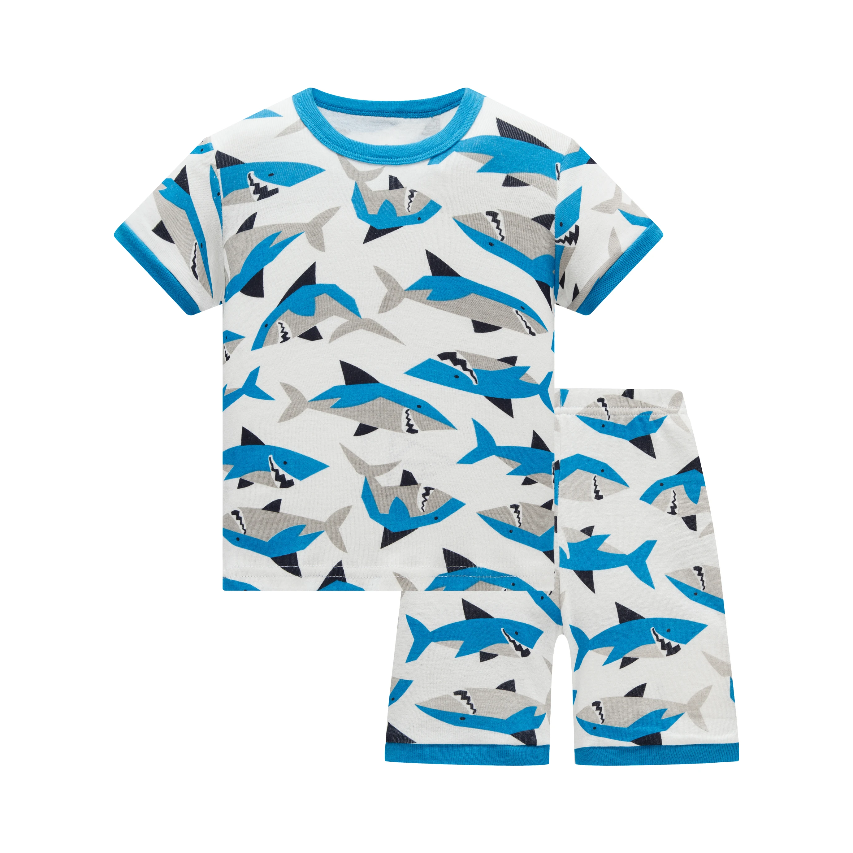 Plane 2021 Summer Children's Pajamas Boys Pijamas Suits Kids Tee Shirts Tops Trouser Pyjamas Sale Items