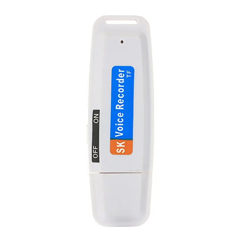 Лидер продаж u-диск цифровой аудио рекордер TF флэш-карта USB диктофон ручка Мини Диктофон профессиональный до 1 Гб - Цвет: Белый