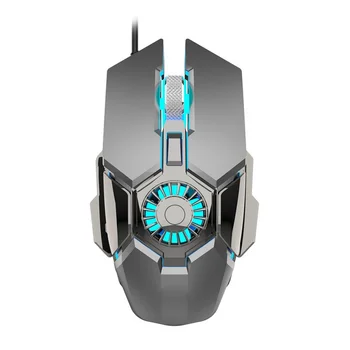

Wired Gaming Mouse Luminous RGB 7 Buttons USB Competitive Computer Gamer Mice Cooling Fan 6400 DPI