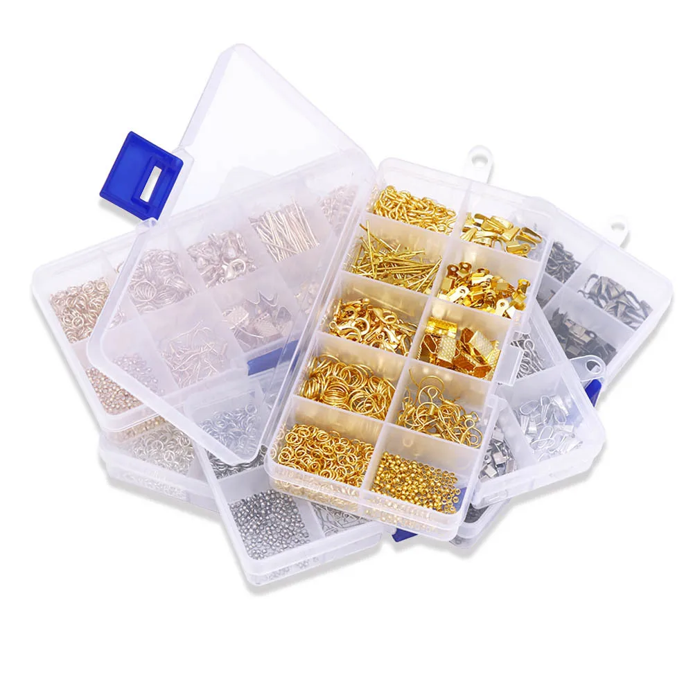 Alloy Accessories Kits Jewelry Findings Earrings Accessories Tools Open Jump Rings Earring Hook Jewelry Making Supplies Kit
