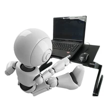 Стол для ноутбука из алюминиевого сплава, регулируемый портативный складной компьютерный стол, столик для ноутбука, подставка для компьютера, поднос для кровати