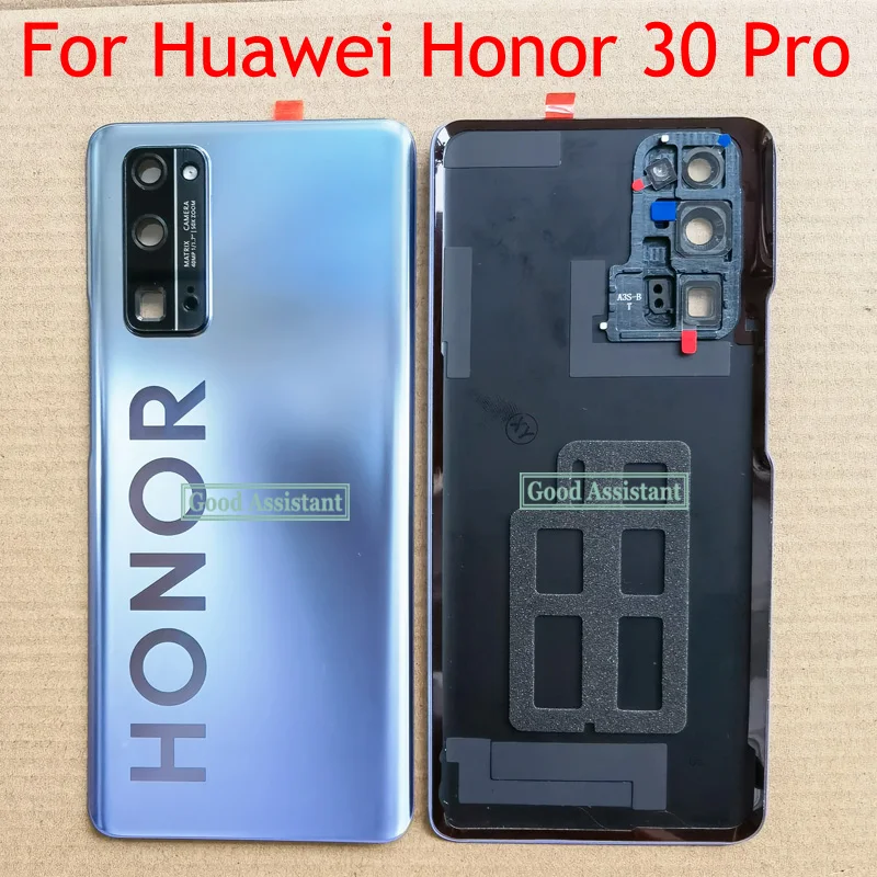 Original For Huawei Honor 30 Pro EBG-AN10 5G EBG-AN00 Back Battery Cover Door Housing case Rear Glass lens parts Replacement | Мобильные