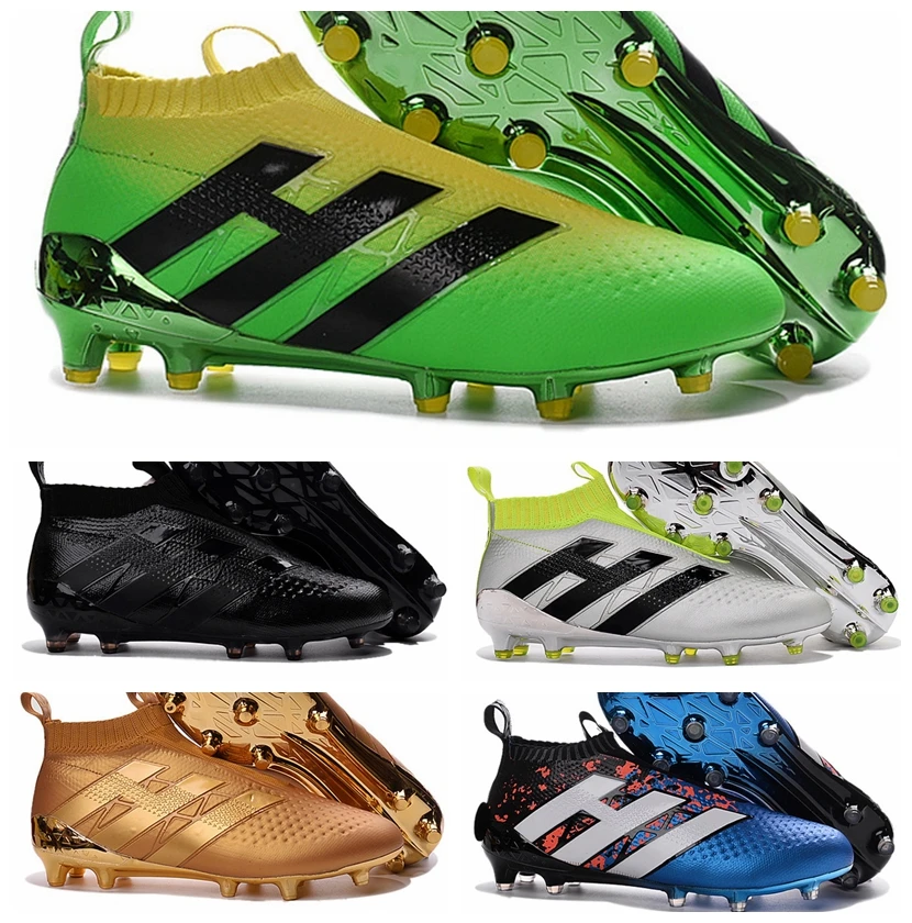 2020 New original mens No shoelaces high ankle fooTbaLls bOOTs 16+ purECOntROl AG FG soccer shoes ACE 16.1 NSG sOcCEr cLEAts _ - AliExpress Mobile