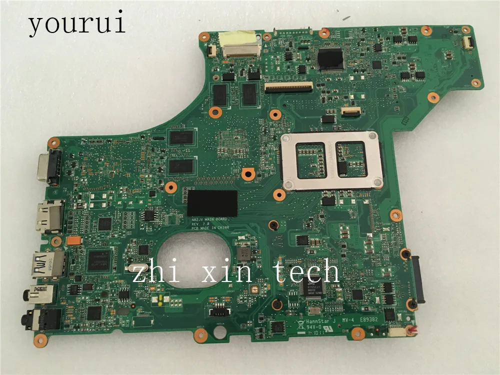 Yourui para Asus Original Computador Portátil Placa-mãe N82jv Mainboard Rev 2.0 Ddr3 69n0hpm10d07 Teste de Trabalho Perfeito Placa-mãe para notebook - Imagem 4