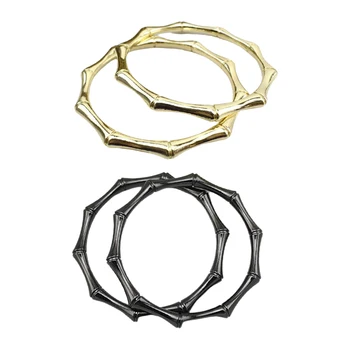 

9cm Metal Round Handle Frame Replacement Strap Handbag Chains Wallet Purse Making Supplies